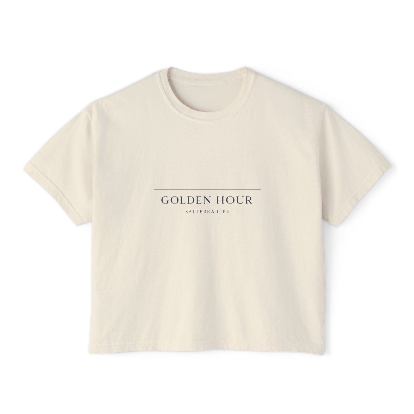 Golden Hour Horizon Tee – White / Ivory