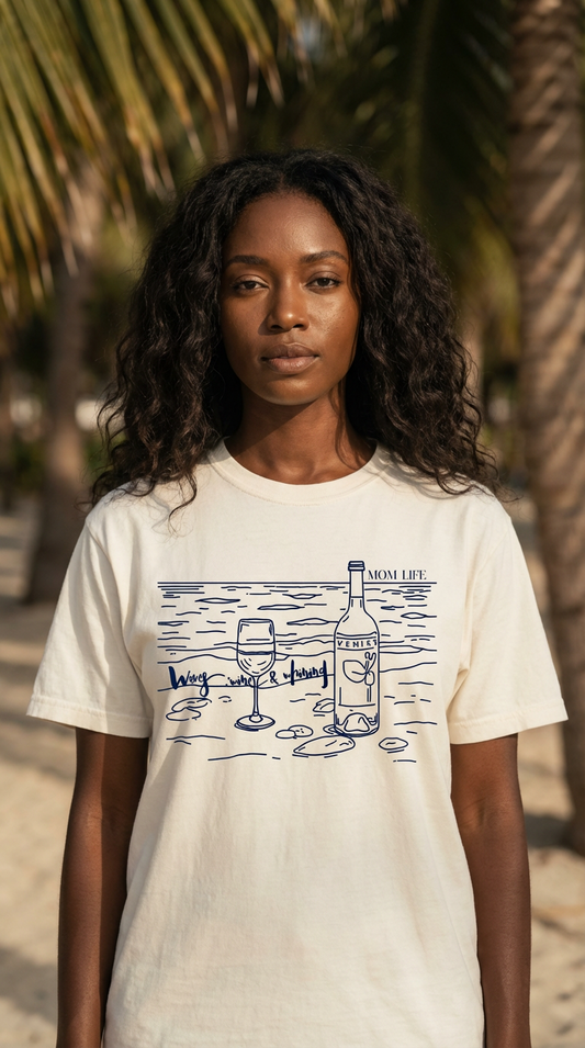 Waves, Wine & Whining Boxy Tee